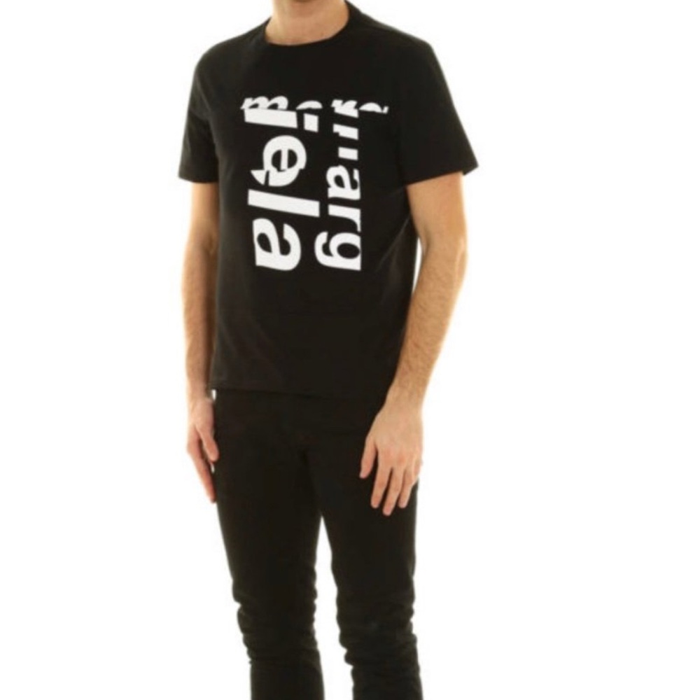 Maison Martin Margiela Black and White Short Sleeve Tee